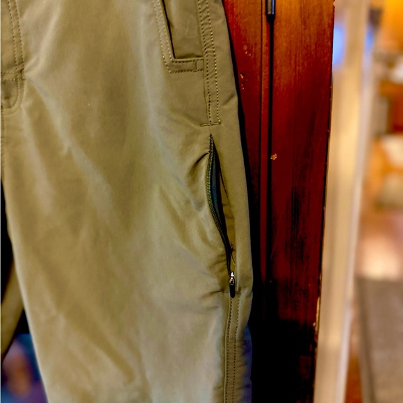 Men's Olive Green Alpine Bermuda Length Hiking Shorts - Picture 2 of 8